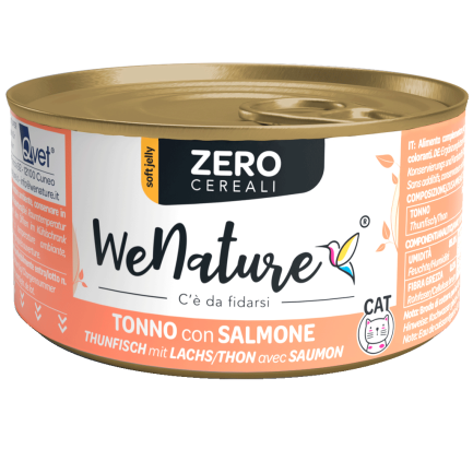 WE NATURE ZERO CEREALI TONNO CON SALMONE 85 GR