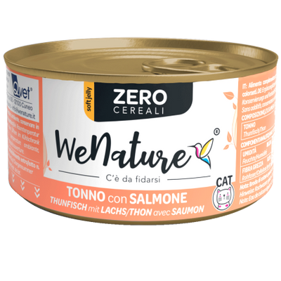 WE NATURE ZERO CEREALI TONNO CON SALMONE 85 GR